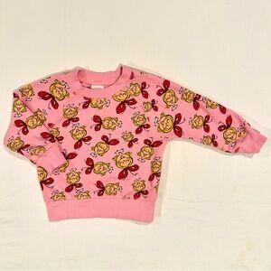 Hanna Andersson Cindy Lou Who Sweatshirt Girls 2T 85 cm The Grinch Dr Seuss Pink